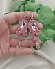 kolczyki soutache Kolczyki brudny zgaszony róż, kolczyki na wesele, wiszące kolczyki 2