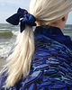 szlafroki damskie KIMONO granatowe / szlafrok / sukienka, granatowy wzór OCEAN 100% wiskoza 3