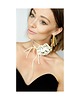 chokery Kremowy choker w groszki 3
