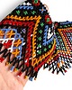 kolie Naszyjnik koralikowy boho z etnicznym wzorem i frędzlami czarny 4