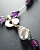 kolie Naszyjnik z perłami i ametystami. [PN6] 5