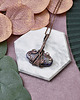 wisiory Miedziany wisiorek wire wrapping z charoitem #454 2