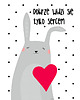 obrazy i plakaty do pokoju dziecięcego Funny Bunny Nº2 - plakat autorski 1