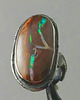 pierścionki srebrne Opal boulder tęczowo 3