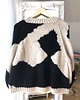 swetry damskie  Ręcznie robiony sweter w łaty 100% wełna handmade 5