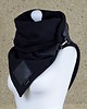 szale damskie Szal wełniany ze skórą, Komin Unisex - Czarny 6