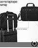 torby i nerki męskie Torba na laptopa czarna unisex materiałowa wodoodporna Paolo Peruzzi AS-02-BL 2