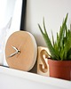 zegary Drewniany zegar plaster Natural 1