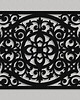 Ozdoby na ścianę DEKORACYJNY PANEL AŻUROWY FLORELLE, DEKORACJA ŚCIENNA 3D, ORNAMENT,72 x 120 c 1