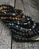 biżuteria męska S A L E :naszyjnik MĘSKI :: black & brown LAVA 2