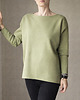 bluza bez kaptura damska Oliwkowa bluza cięta 2