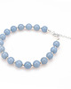 bransoletki z kamieni naturalnych Błękitna, niebieska bransoletka, angelit 8mm, srebro 925 1