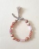 bransoletki z kamieni naturalnych Bransoletka BOHO opal różowy, jaspis cesarski, kamień słoneczny 5