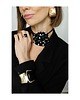chokery Choker z jedwabiu w groszki 2