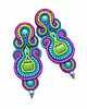 kolczyki soutache Duże i kolorowe kolczyki sutasz 1