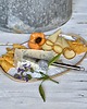 patery i talerze Ceramiczna patera do serów z uchwytami 1