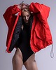 kurtki damskie Kurtka typu bomber oversize red 2