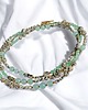 korale UNIKATOWY sznur kamieni 120cm : naszyjnik : jaspis i pastelowa zieleń 2