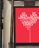 plakaty Plakat z sercem, typograficzny 1