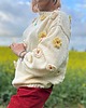 swetry damskie  Sweter w kwiaty 5