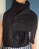 szale damskie Szalik filcowany czarny 2