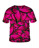t-shirt damskie Damski T-shirt DR.CROW Butterfly Pink 1