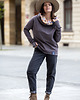bluza z kapturem damska Nublouse - Bluza z kominem cappuccino 2