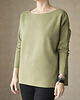 bluza bez kaptura damska Oliwkowa bluza cięta 1