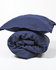 pościel Podwójna pościel lniana 100% LEN NAVY 1