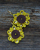 kolczyki soutache Rudbekie- kolczyki sutasz 4