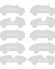 naklejki ścienne do pokoju dziecka AUTKA SAMOCHODY CARS  zółto-szare naklejki 2