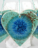 Ozdoby na ścianę Turkusowe serce - wisząca ozdoba ceramiczna 4