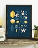 plakaty Plakat "Cytryny" na ciemnym tle 40x50 2