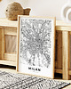 plakaty Plakat Mediolan mapy 4