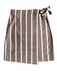 spódnice mini Stripes / kopertowa spódnica wiskozowo-lniana 3