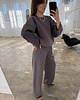 spodnie dresowe damskie Spodnie Grounded cacao 5