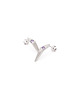 kolczyki srebrne Kolczyki srebrne Geommetry GEMstone / satin silver earrings 8