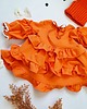 sukienki dla dziewczynki Sukienka Dresowa  Orange  Frill 4
