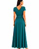 sukienki maxi damskie Maxi sukienka z drapowanym paskiem 34-52 2