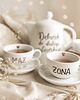 filiżanki Zestaw - Dzbanek 1L  do dialogu małżeńskiego + filiżanki 250 ml MĄŻ ŻONA 4