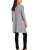 tuniki damskie Tunika swetrowa o luźnym kroju - szara (S-151) 3