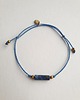 bransoletki na sznurku Bransoletka BOHO sznurkowa granatowa, lapis lazuli, hematyt 5