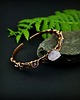bransoletki wire wrapping Miedziana bransoleta mankietowa z ametystem 4