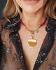 chokery Choker z agatów  z sercem 1