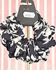 gumki do włosów L średnia gumka do włosów jedwab naturalny scrunchie czarna biała 2