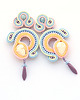 kolczyki soutache Wiosna w pastelowych kolorach 3 2