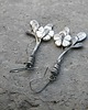 kolczyki wire wrapping Masa perłowa   -  gałązki  - kolczyki 3