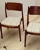 krzesła Komplet czterech krzeseł, duński design, lata 70, produkcja: Dania 5