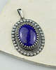 wisiory Lapis lazuli w koronkach - wisior 1