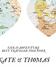 plakaty Plakat Personalizowana mapa PODRÓZE serca 6 miejsc 4